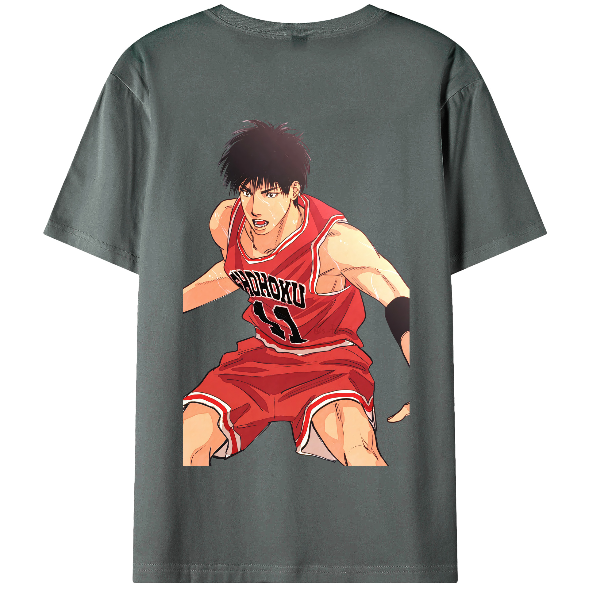 SLAM DUNK／スラムダンク 綿100％半袖Tシャツ（背面プリント）